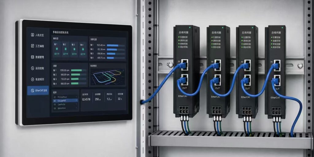 Industrial motion control system and electronic controller